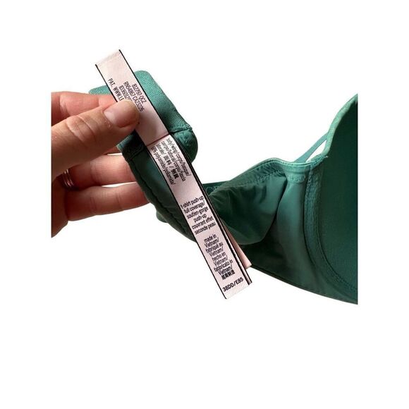 Victoria’s Secret T-shirt Push-Up Full Coverage 38DD Green Striped - Picture 8 of 9